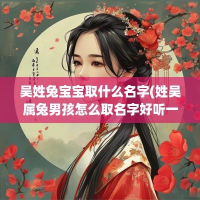 吴姓兔宝宝取什么名字(姓吴属兔男孩怎么取名字好听一点)