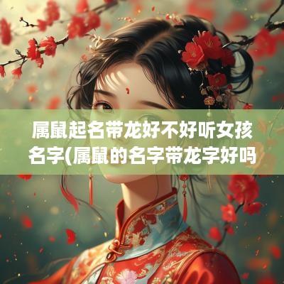 属鼠起名带龙好不好听女孩名字(属鼠的名字带龙字好吗)