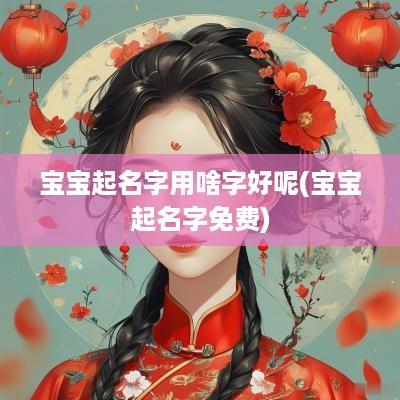 宝宝起名字用啥字好呢(宝宝起名字免费)