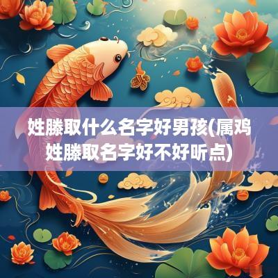 姓滕取什么名字好男孩(属鸡姓滕取名字好不好听点)