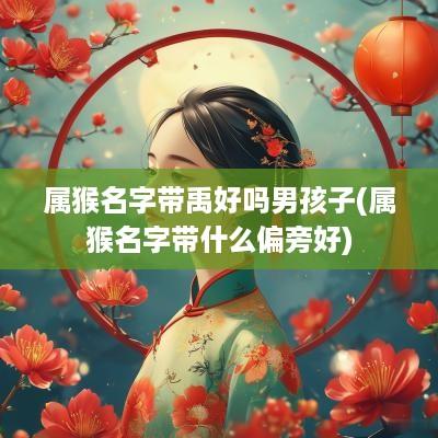 属猴名字带禹好吗男孩子(属猴名字带什么偏旁好)