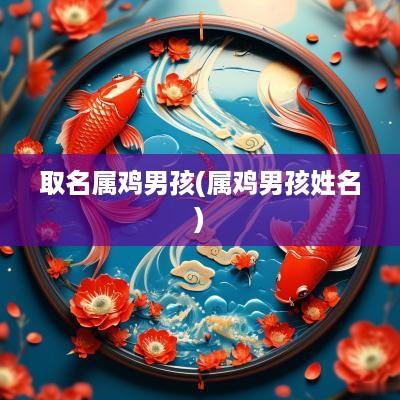 取名属鸡男孩(属鸡男孩姓名)