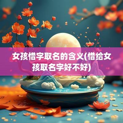 女孩惜字取名的含义(惜给女孩取名字好不好)