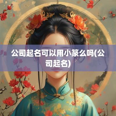 公司起名可以用小篆么吗(公司起名)