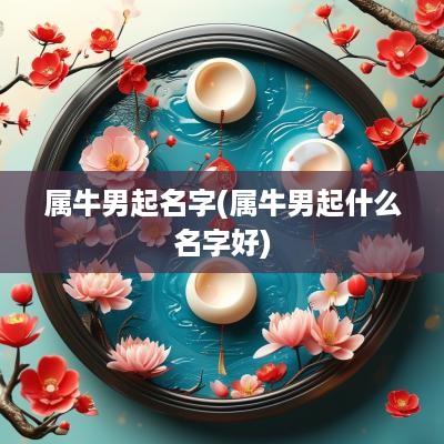 属牛男起名字(属牛男起什么名字好)