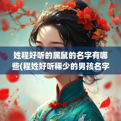 姓程好听的属鼠的名字有哪些(程姓好听稀少的男孩名字)