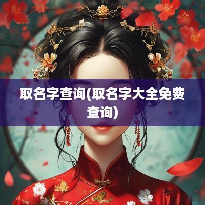 取名字查询(取名字大全免费查询)