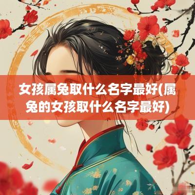 女孩属兔取什么名字最好(属兔的女孩取什么名字最好)