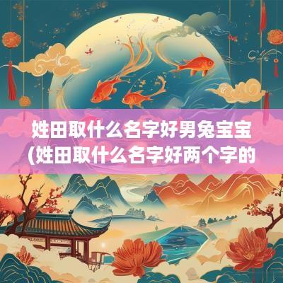姓田取什么名字好男兔宝宝(姓田取什么名字好两个字的)