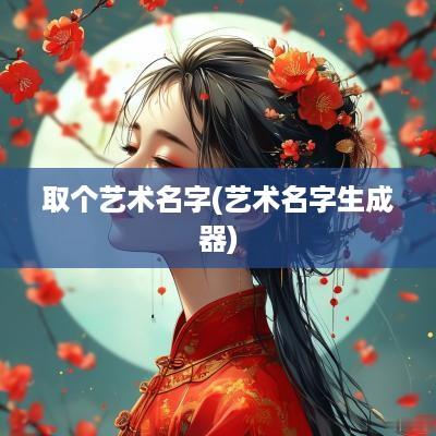 取个艺术名字(艺术名字生成器)