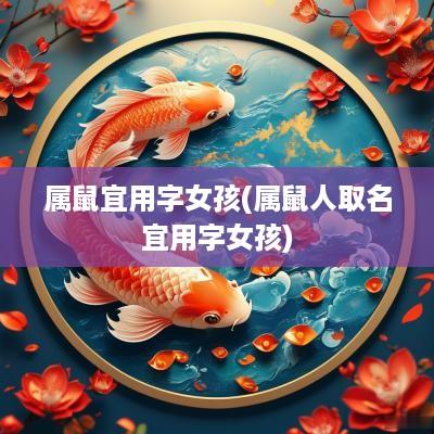 属鼠宜用字女孩(属鼠人取名宜用字女孩)