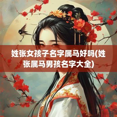 姓张女孩子名字属马好吗(姓张属马男孩名字大全)