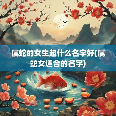 属蛇的女生起什么名字好(属蛇女适合的名字)