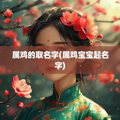 属鸡的取名字(属鸡宝宝起名字)