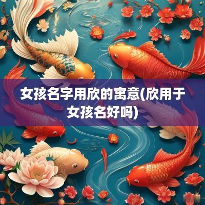 女孩名字用欣的寓意(欣用于女孩名好吗)
