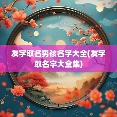 友字取名男孩名字大全(友字取名字大全集)
