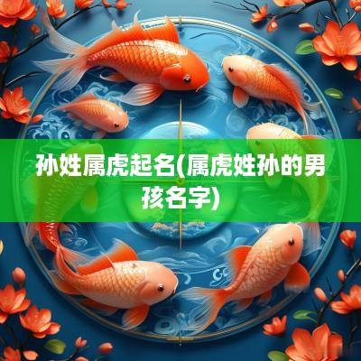 孙姓属虎起名(属虎姓孙的男孩名字)