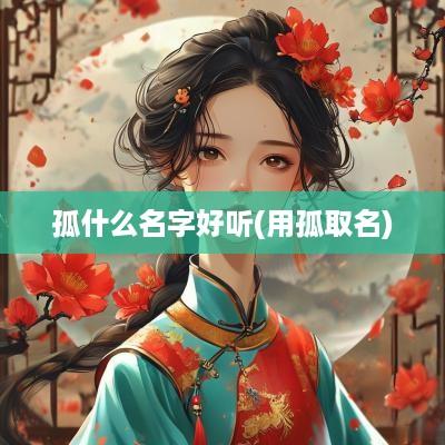 孤什么名字好听(用孤取名)