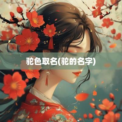 驼色取名(驼的名字)