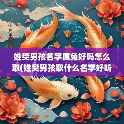 姓樊男孩名字属兔好吗怎么取(姓樊男孩取什么名字好听)
