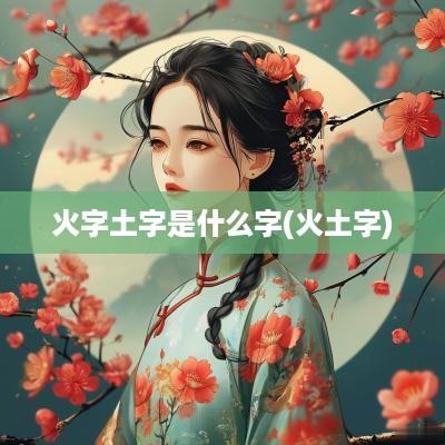 火字土字是什么字(火土字)