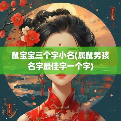 鼠宝宝三个字小名(属鼠男孩名字最佳字一个字)