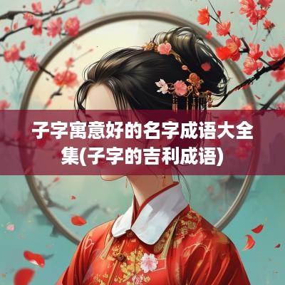 子字寓意好的名字成语大全集(子字的吉利成语)