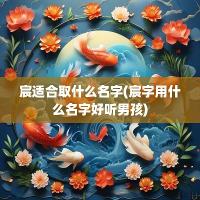 宸适合取什么名字(宸字用什么名字好听男孩)