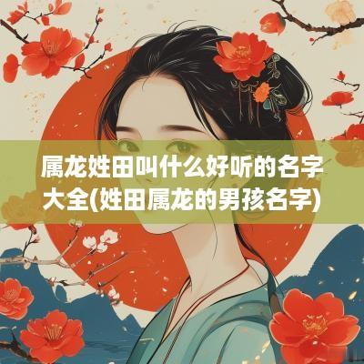 属龙姓田叫什么好听的名字大全(姓田属龙的男孩名字)