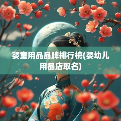 婴童用品品牌排行榜(婴幼儿用品店取名)