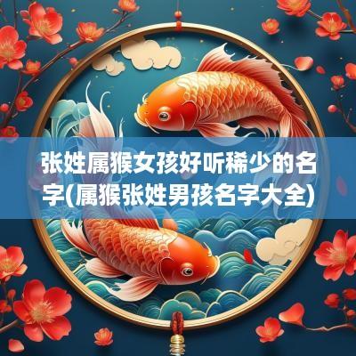 张姓属猴女孩好听稀少的名字(属猴张姓男孩名字大全)