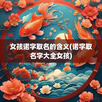 女孩诺字取名的含义(诺字取名字大全女孩)