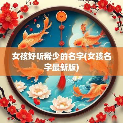 女孩好听稀少的名字(女孩名字最新版)