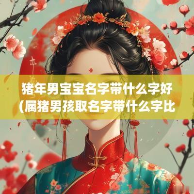 猪年男宝宝名字带什么字好(属猪男孩取名字带什么字比较好)