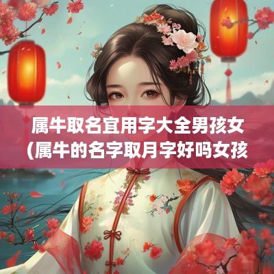 属牛取名宜用字大全男孩女(属牛的名字取月字好吗女孩)