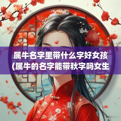 属牛名字里带什么字好女孩(属牛的名字能带秋字吗女生怎么取)