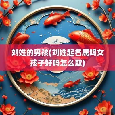 刘姓的男孩(刘姓起名属鸡女孩子好吗怎么取)