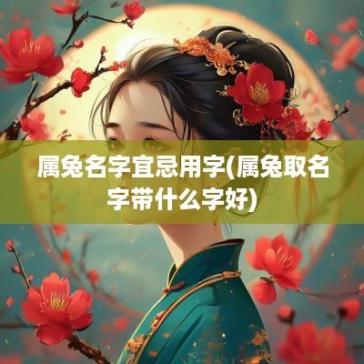 属兔名字宜忌用字(属兔取名字带什么字好)