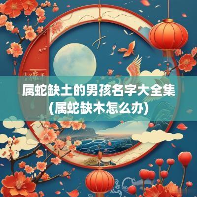 属蛇缺土的男孩名字大全集(属蛇缺木怎么办)