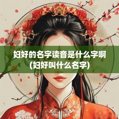 妇好的名字读音是什么字啊(妇好叫什么名字)