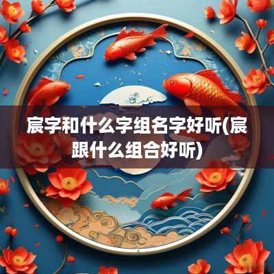 宸字和什么字组名字好听(宸跟什么组合好听)