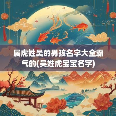 属虎姓吴的男孩名字大全霸气的(吴姓虎宝宝名字)