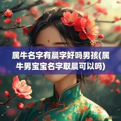 属牛名字有晨字好吗男孩(属牛男宝宝名字取晨可以吗)