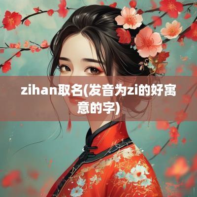 zihan取名(发音为zi的好寓意的字)