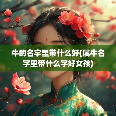 牛的名字里带什么好(属牛名字里带什么字好女孩)
