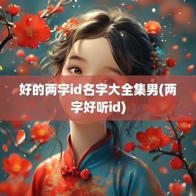 好的两字id名字大全集男(两字好听id)