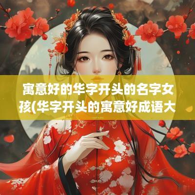 寓意好的华字开头的名字女孩(华字开头的寓意好成语大全)