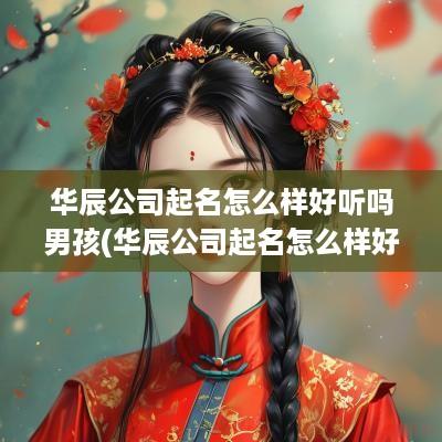 华辰公司起名怎么样好听吗男孩(华辰公司起名怎么样好听吗女生)
