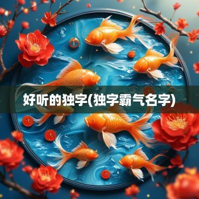 好听的独字(独字霸气名字)