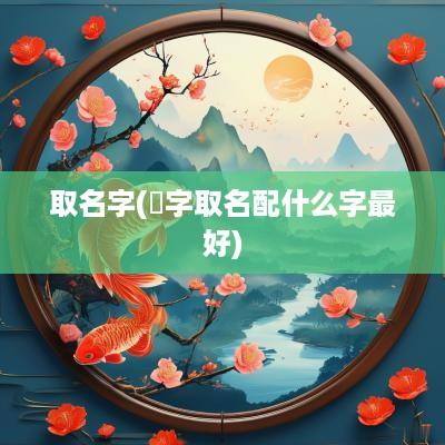取名字(玥字取名配什么字最好)